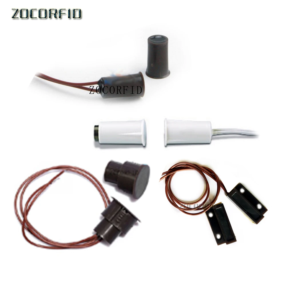 Sistema de alarma de casa con interruptor magnético, Sensor de ventana de puerta con cable NC o Sin tipo