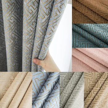 

Blackout Living room Curtains for Bedroom Modern Geometric Curtains the Custom American the Curtains Drapes On the Window Door