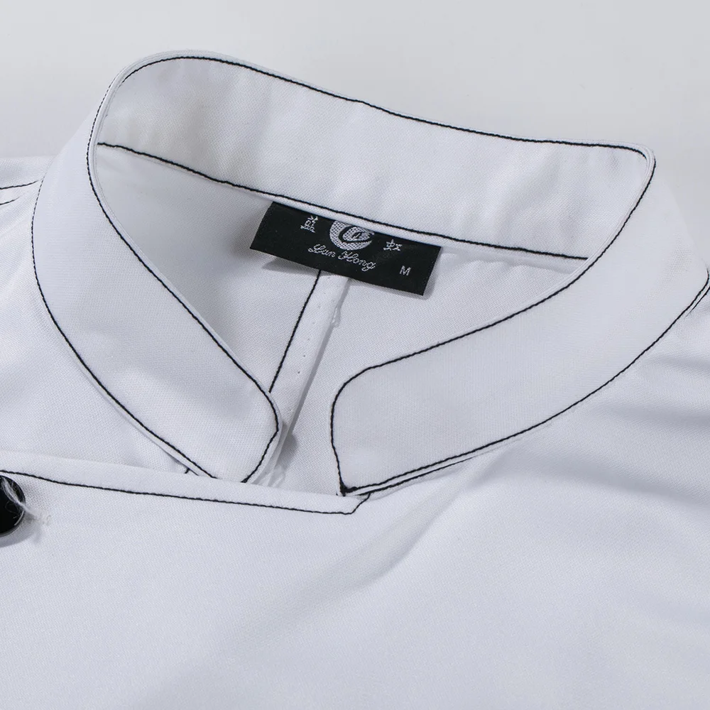 cotton Breathable Short sleeved Food Service hotel Kitchen Chef Jacket restaurant uniforms cooker work clothes men new 4-colors