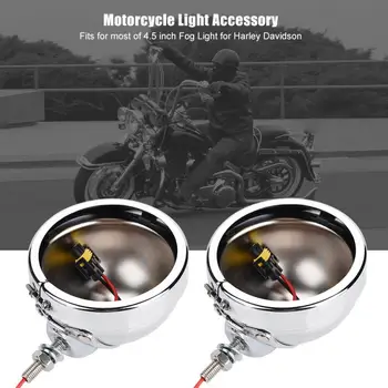 

1 Pair Motorcycle Aluminum Alloy 4.5 inch Fog Lights Housing Bracket Fit for Harley Davidson