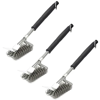 

Barbecue Cleaning Brush for Cleaning Stainless Steel Scrapers and Wire Brushes, with Plastic Handle Safety Tool for Barbecue Gri
