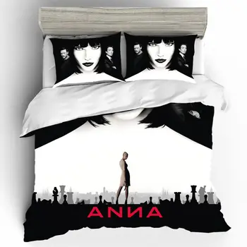 

Black And White King Size Splice Conforter Bedding Set Beauty Girl Comforter Bedding Linen Cotton Duvet Cover Single Bed Sets