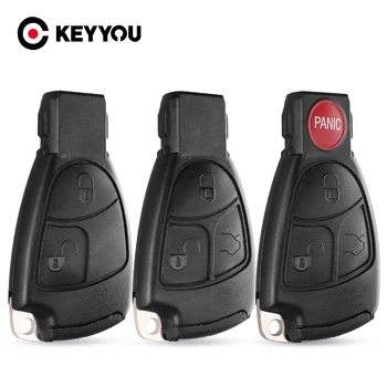 KEYYOU 2/3/4 pulsanti telecomando chiave dell'automobile Shell per Mercedes Benz B C E ML S CLK CL W203 W211 W204 custodia portachiavi con accesso senza chiave