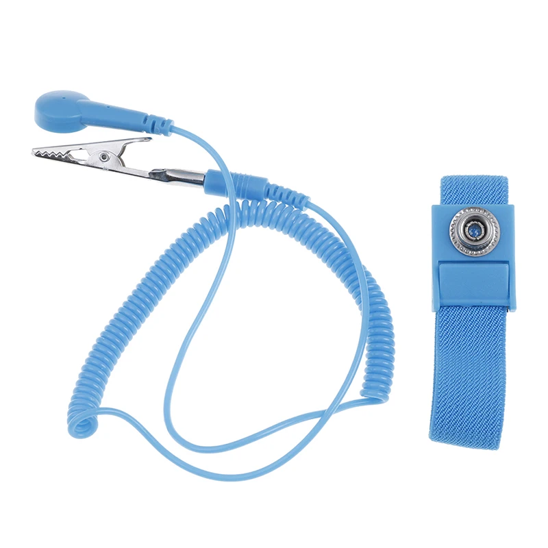 New Anti Static Bracelet Electrostatic Cordless Wireless Adjustable ESD Discharge Cable Wrist Band Hand With Spare Wristband