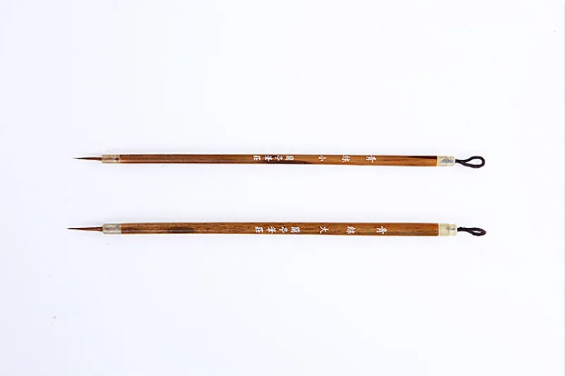 Wolf Hair Chinese Calligraphy Pen paint brush calligraphy brush 2pcs Small Weasel Hair Chinese Painting Fine Line Brushes Calligraphy Brushes Set