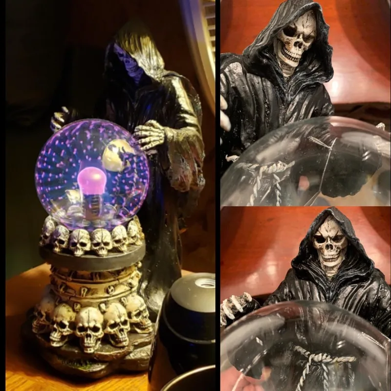 Magic Ball Light Destroyer of Worlds Grim Reaper Plasma Crystal Ball Accent Lamp Hallween Party Home Decoration Cosplay Props Magic Ball Light Destroyer of Worlds Grim Reaper Plasma Crystal Ball Accent Lamp Hallween Party Home Decoration Cosplay Props