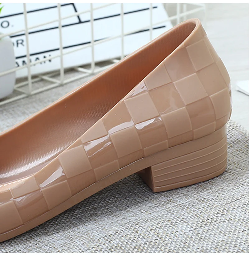 Women Low Heels 2020 Woman Fashion Pumps Women's Spring Autumn Slip On Shallow Ladies Casual Female Elegant Thick Heels Shoes