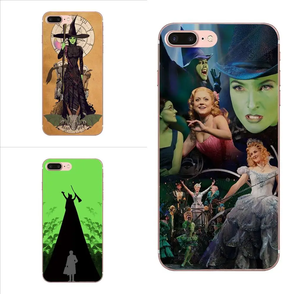 

For Apple iPhone 4 4S 5 5C 5S SE 6 6S 7 8 Plus X XS Max XR TPU Art Print Cover Case Broadway Musical Wicked Lyrics