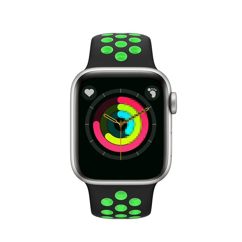 NikeGreen Aple SmartWatch Bluetooth музыкальный телефон ответ сообщение Спорт Smartband Heartrate кровяное давление монитор сна Smartwatch сфотографировать - Цвет: NikeGreen