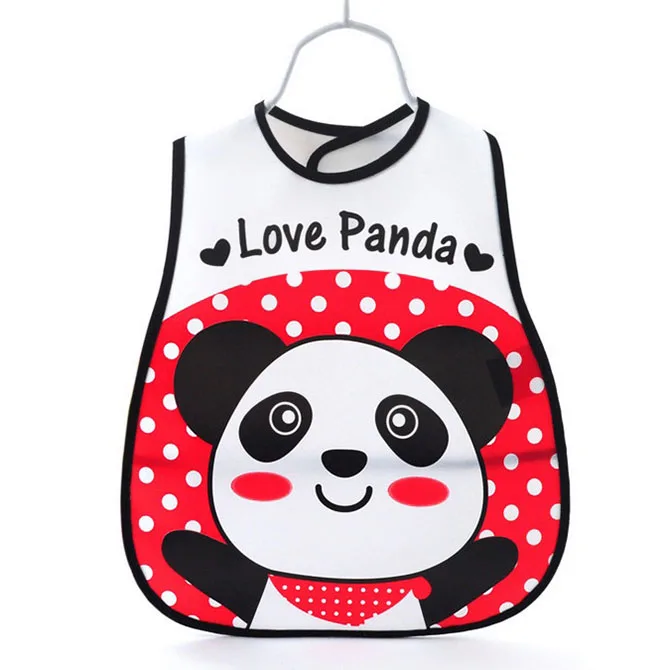 Panda Детские Непромокаемые нагрудники, регулируемые Слюнявчики для детей, нагрудники для малышей, нагрудники для кормления, тканевый фартук для малышей с героями мультфильмов, бандана, нагрудник - Цвет: Panda