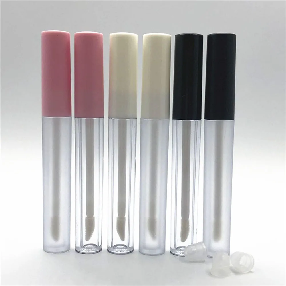 2.5ml 50pc Pink&White Lip Gloss Bottle Plastics Box Containers Empty Lipstick Tube Eyeliner lash Lipbalm Split Bottles Accessory