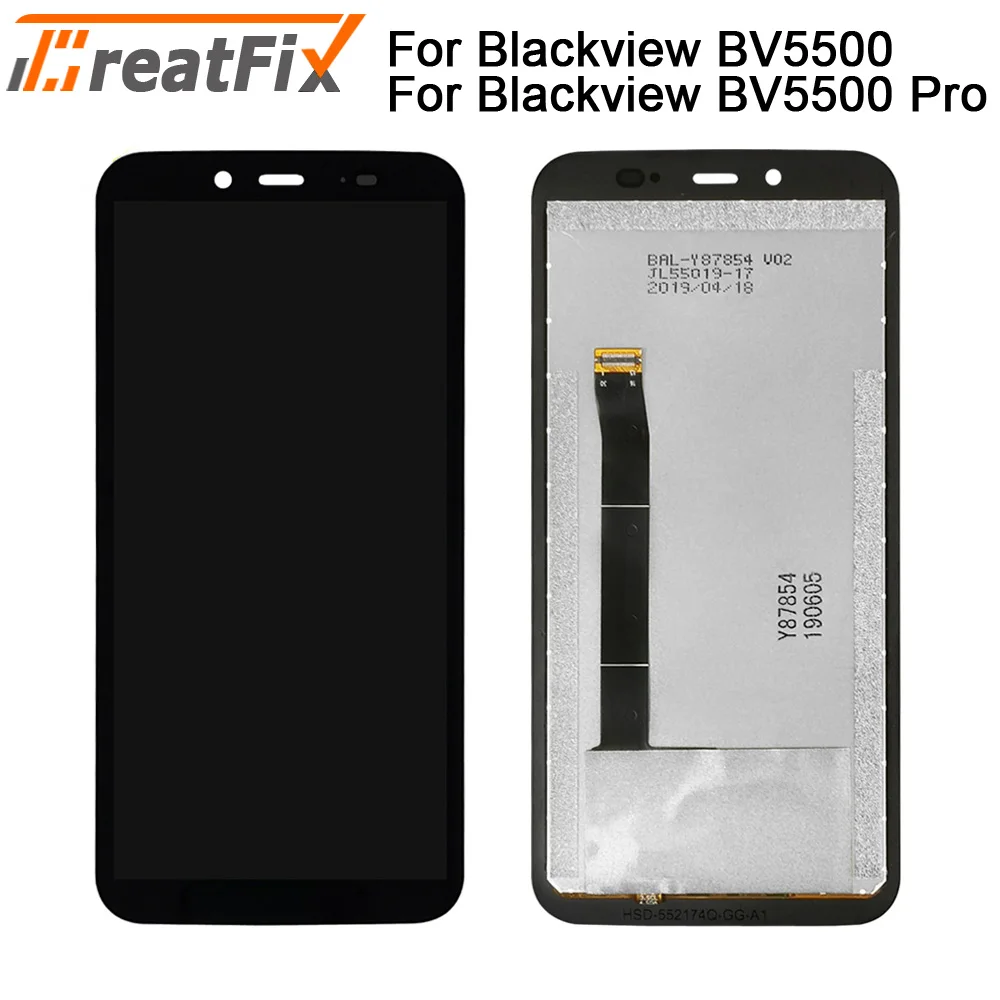 ЖК дисплей и тачскрин в сборе для Blackview BV5500 Pro аксессуары телефонов 100% оригинал