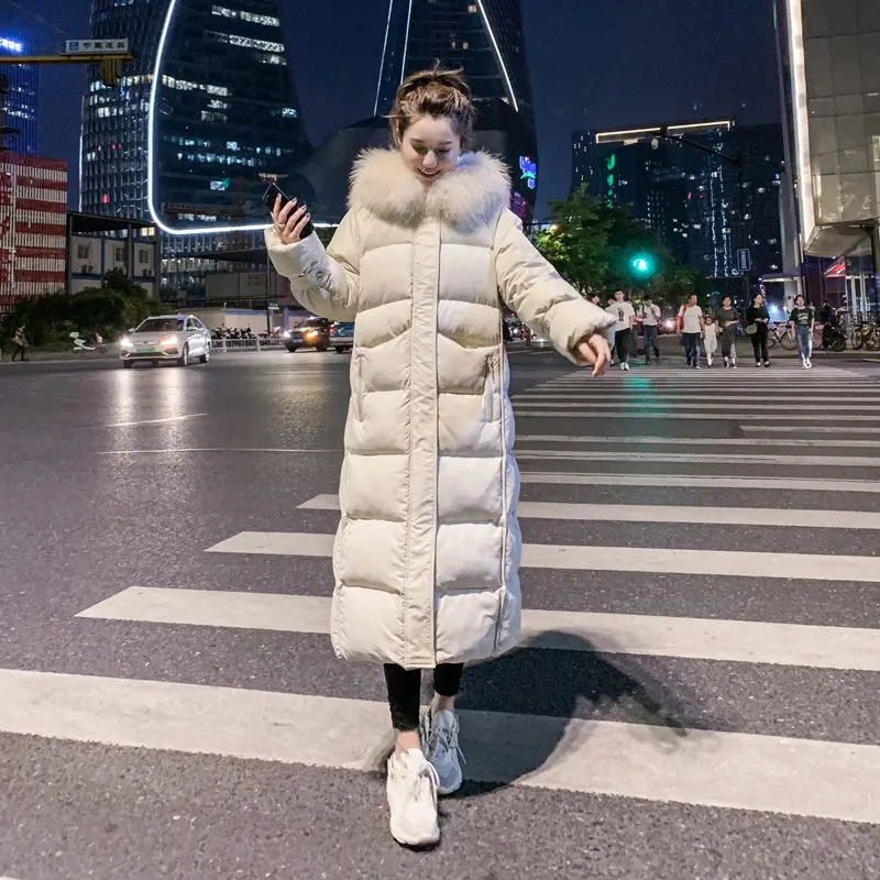 

New Arrival 2019 Winter Jackets and Long Coats For Women Parkas Thicken Warm Overcoat X-long Coats Ladies Cotton Clothing f1735