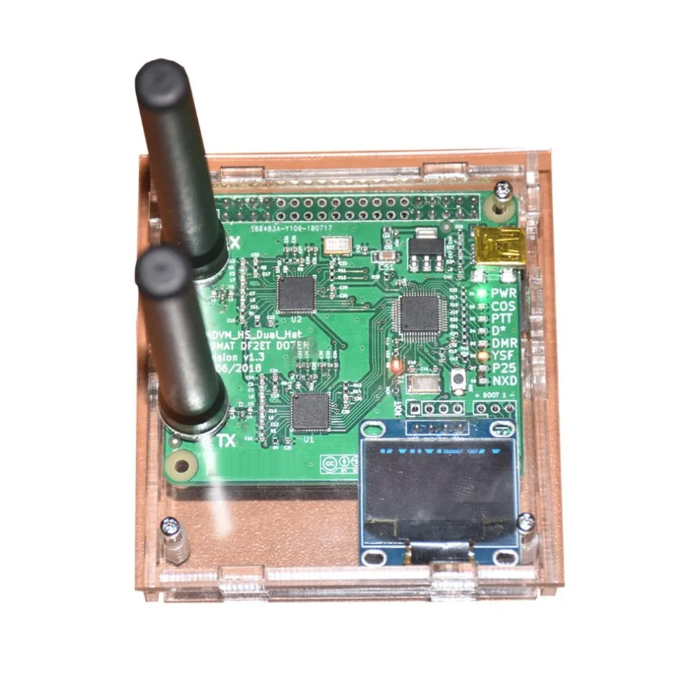 USB связь дуплекс MMDVM точка доступа поддержка P25 DMR ycf с OLED экран 2 шт. чехол антенны для Raspberry Pi