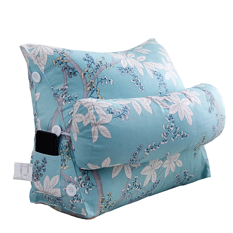 Printed Cusion Back Pillow Sofa Cushion Triangle Outdoor Floor