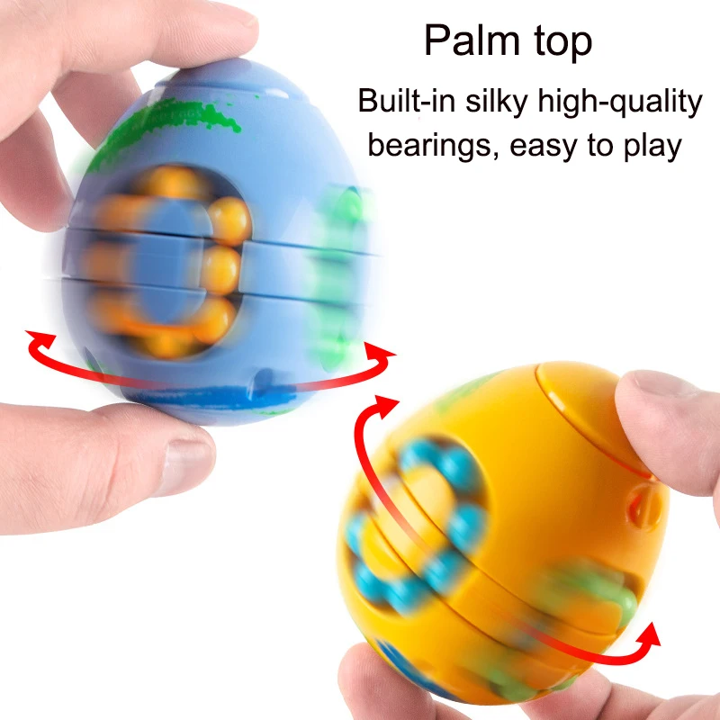 Rotating Magic Beans Cube Stress Relief Spin Bead Puzzles Fingertip Fidget Toys Kids Adults Children Education Intelligence Game toys for kids puzzle 2 in 1 fidget 3d bead rotating magic cube ball fidget spinner children s intellectual development