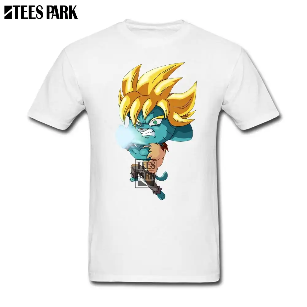 Diy 特別な Tシャツガムボール超サイヤ人ドラゴンボール最高の Tシャツ男 Organnic 綿半袖 Tシャツシャツ設計ユース Tシャツ Aliexpress