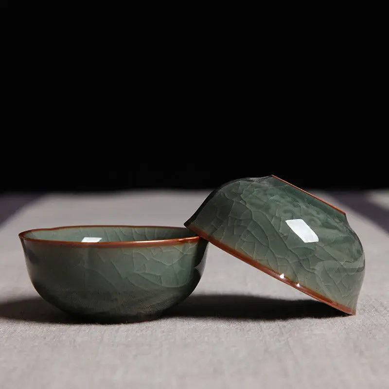 Китайский Longquan Celadon портативный чайный набор кунг-фу чайник и две чайные чашки чайная чашка