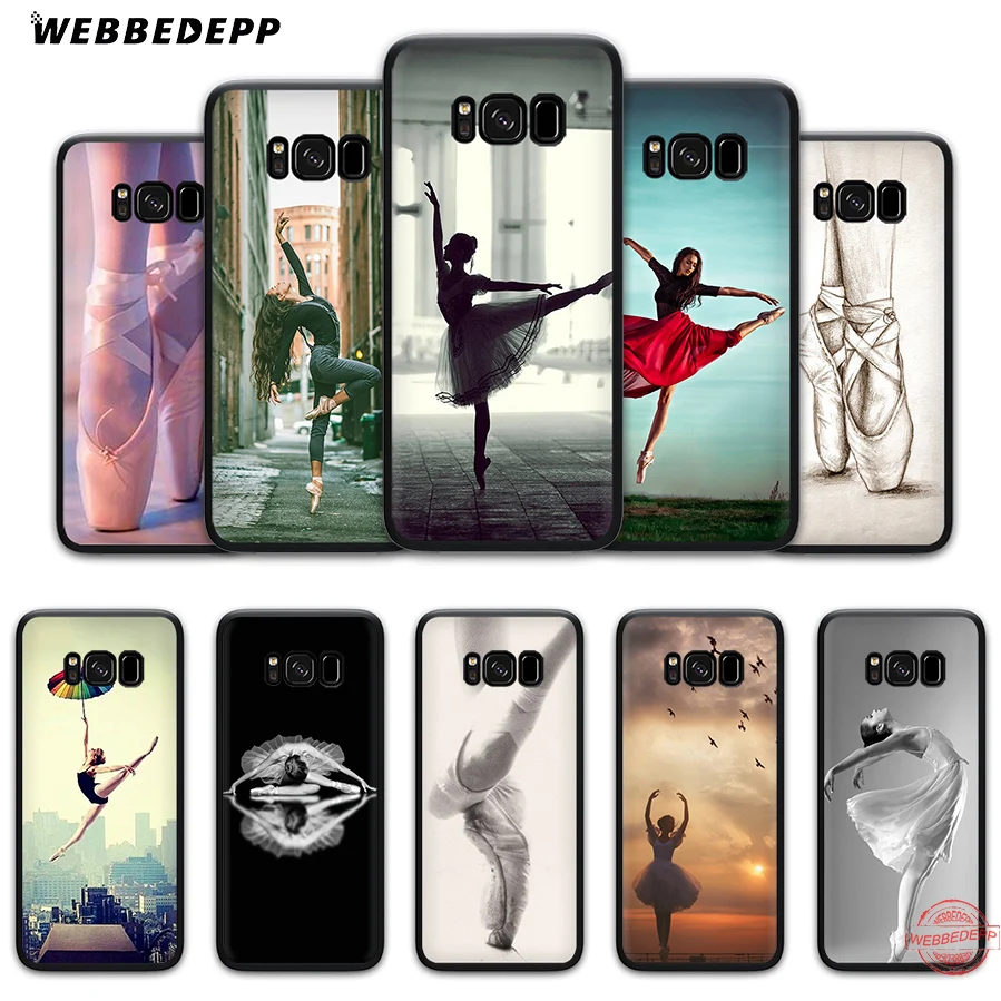 WEBBEDEPP Ballerina dancing girl Soft Case for Samsung J4 J6 Prime Plus J8 2018 J7 Dou A20E A70S A51 A71 A81 A91 | Мобильные