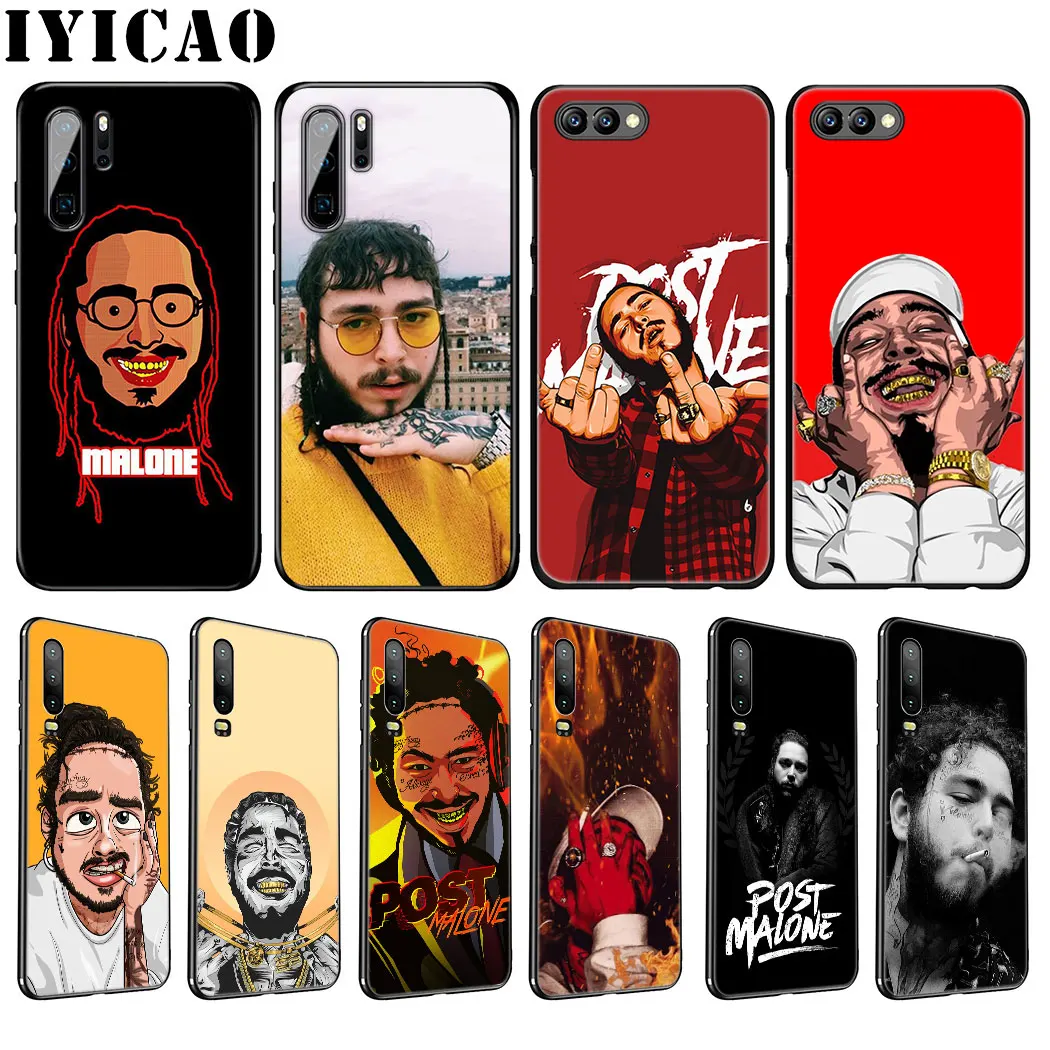 IYICAO Post Malone Soft Case for Huawei P30 P20 Pro P10 P8 P9 Lite Mini 2017 P Smart Z Plus 2019 Cover |