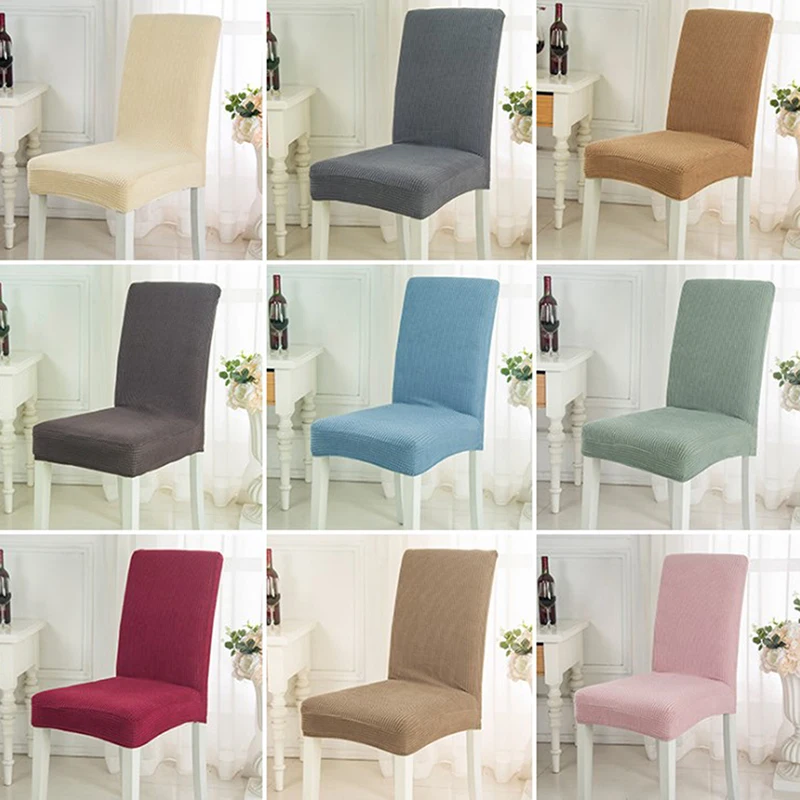 Dining Chair Cover Elastic Piece Chair Set Stool Set Hotel Polyester Party Decor 