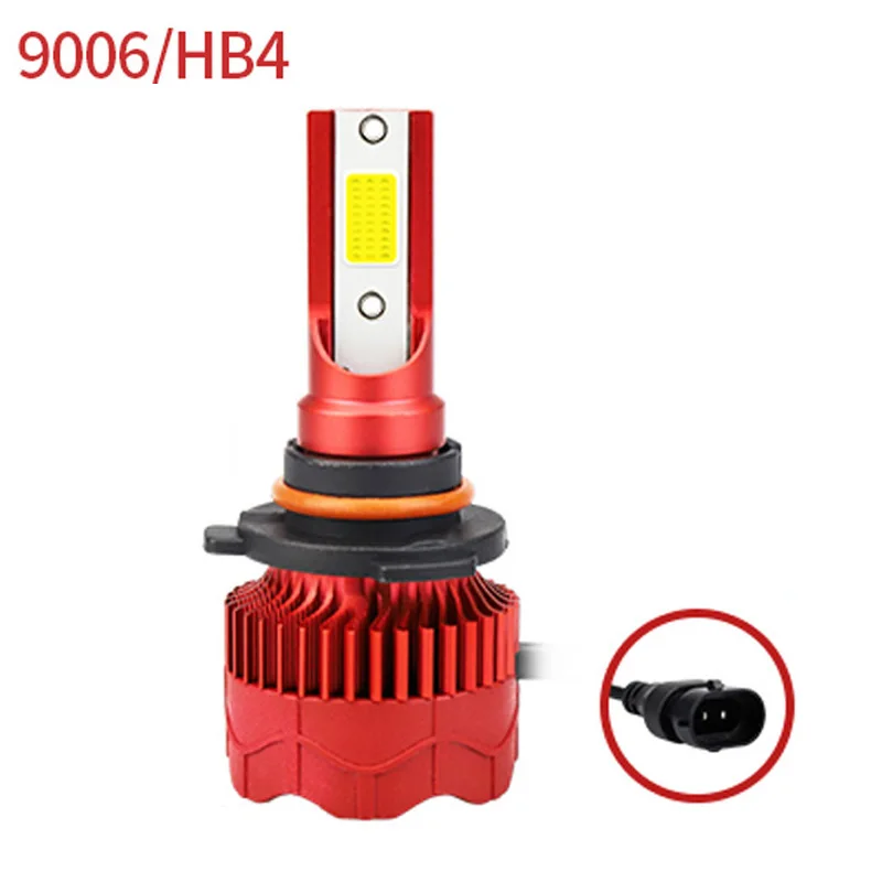 1 пара фар лампы 4800LM 6000K Энергосберегающие COB H4/H7/9005/9006 50 Вт светодиодный ударопрочный водонепроницаемый Автомобильные фары лампы - Испускаемый цвет: 9006 HB4