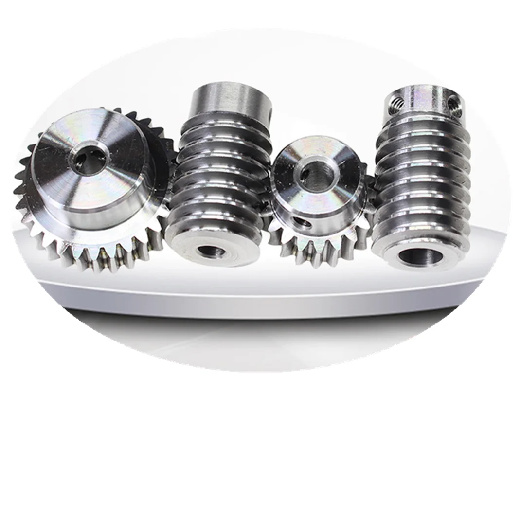 Description Picture 5 of item1M Worm Gear drive 1:20/25/30/40/50/60 Speed Ratio 40cr High quality Precision Worm 6/8/10MM