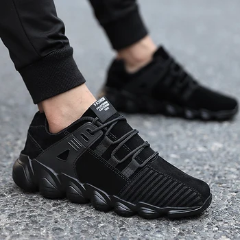 

shoes men running sports for adults comfortable lace-up trainers outdoors Ventilation male sneakers four seasons Classic Style