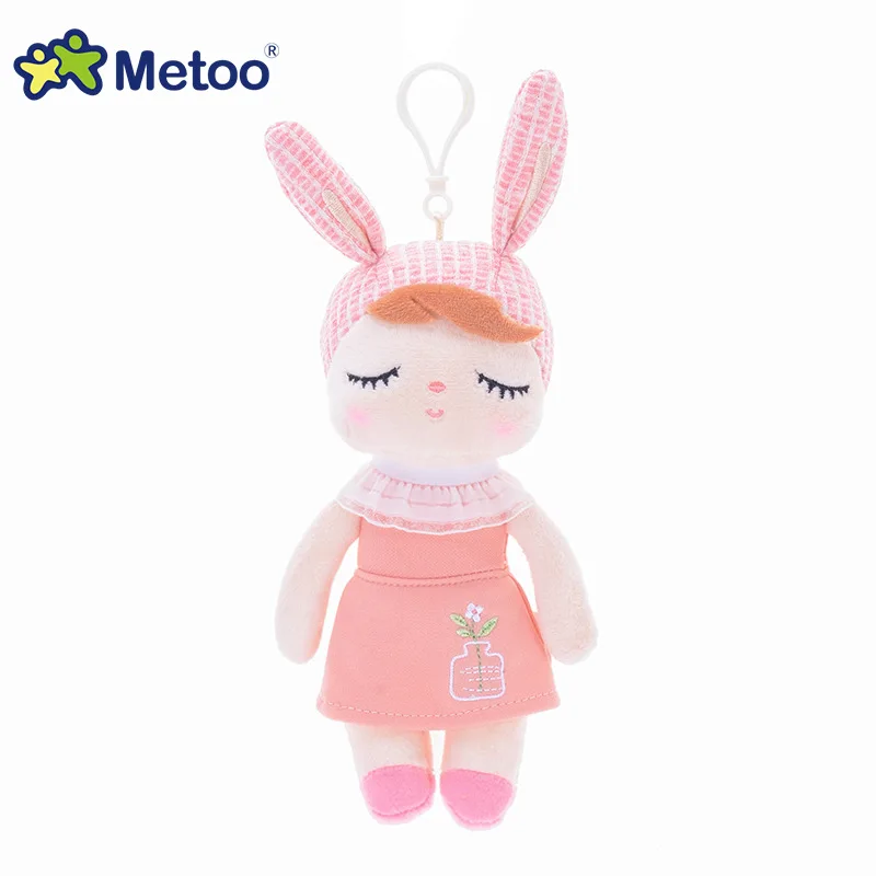 Мини-кукла Metoo, мягкие игрушки, плюшевые животные для девочек, милый кролик, маленький брелок, подвеска для мальчиков, детские рождественские подарки - Цвет: 0912-5