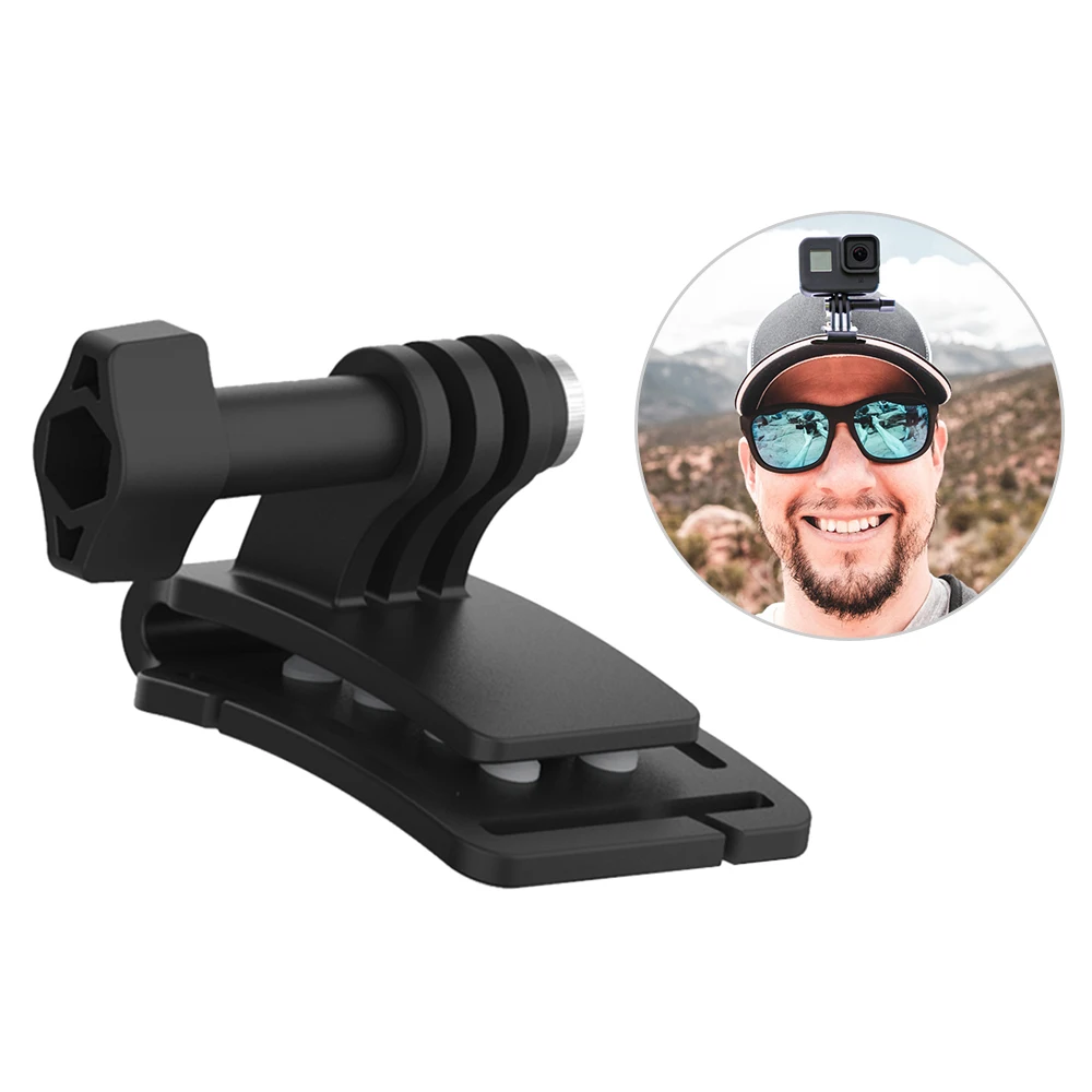 Telesin Action Camera Cap Clip Baseball Hat Clamp Mount Holder For Dji