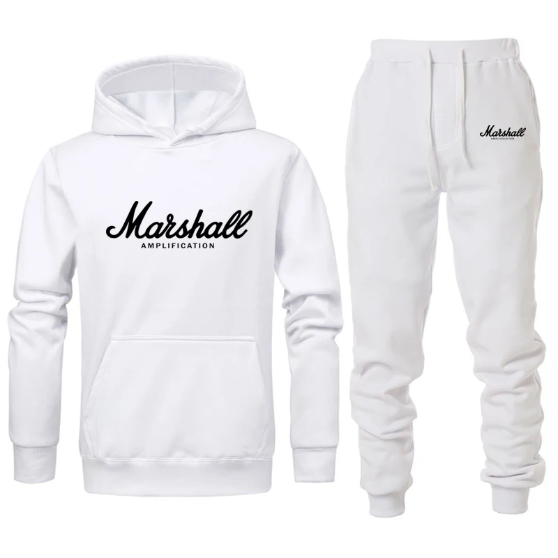 90% OFF 2019 new marshall  men/women lovers hoodie marshall  suit  mens casual sports fitness suit cotton autumn/winter warm hoodeds xxl