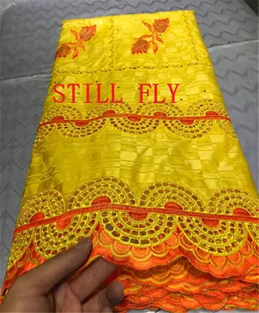 

Tissu rich bazan lace 2020 african bazin riche fabroc with lace best quality cotton dry basin riche brode lace for party 5yards