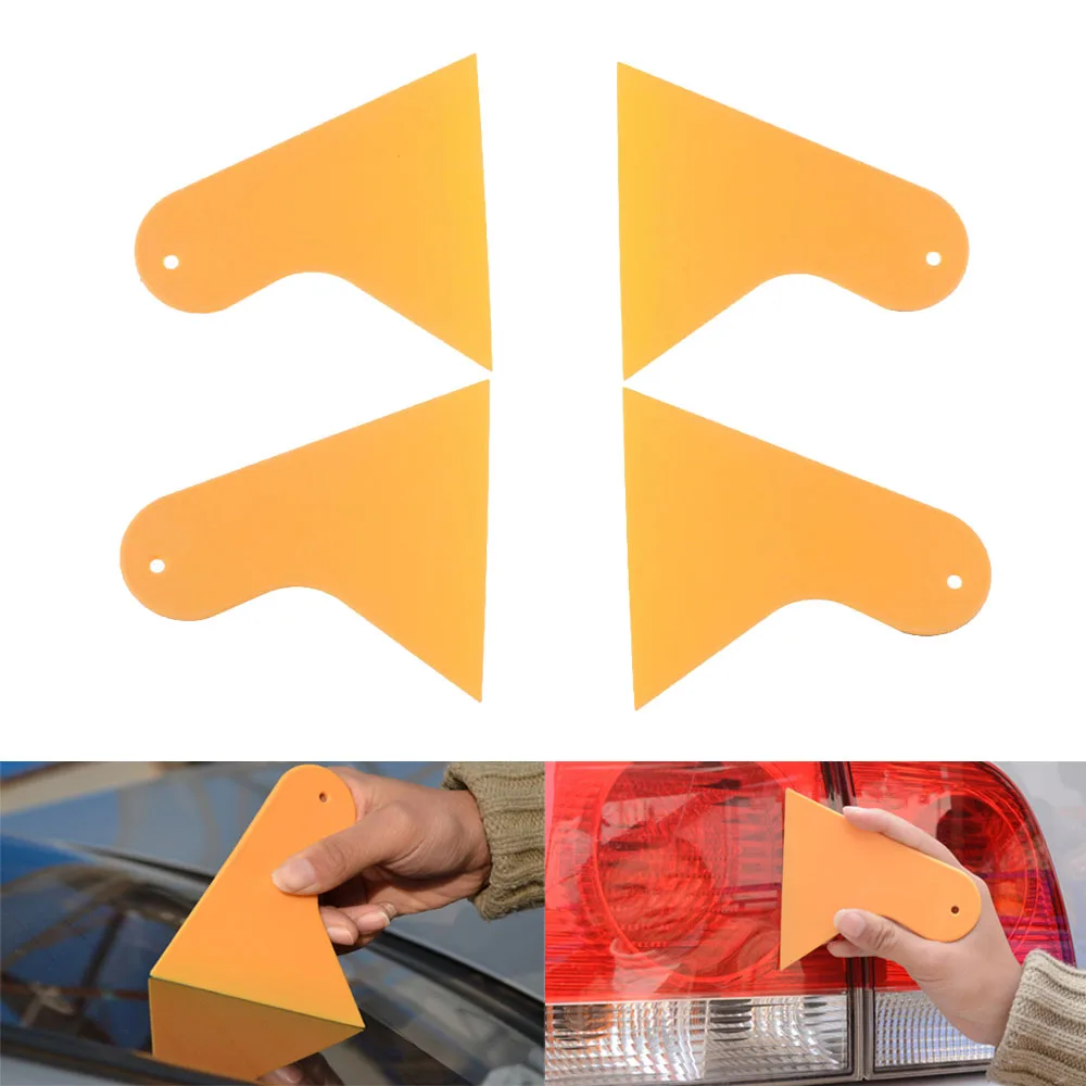 1 шт. желтый скребок для окна автомобиля Squeegee оберточная виниловая пленка набор чистящих средств очиститель инструменты для обслуживания автомобилей