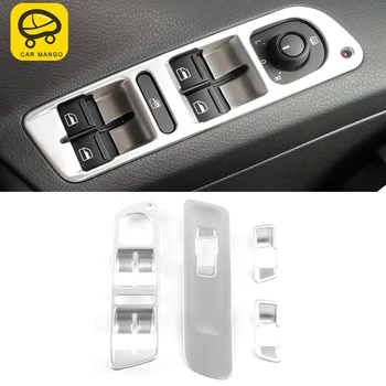 

CarManGo Car Accessories Window Lift Control Panel Button Frame Trim Sticker Cover Decoration for VW Volkswagen Tiguan 2007-2017