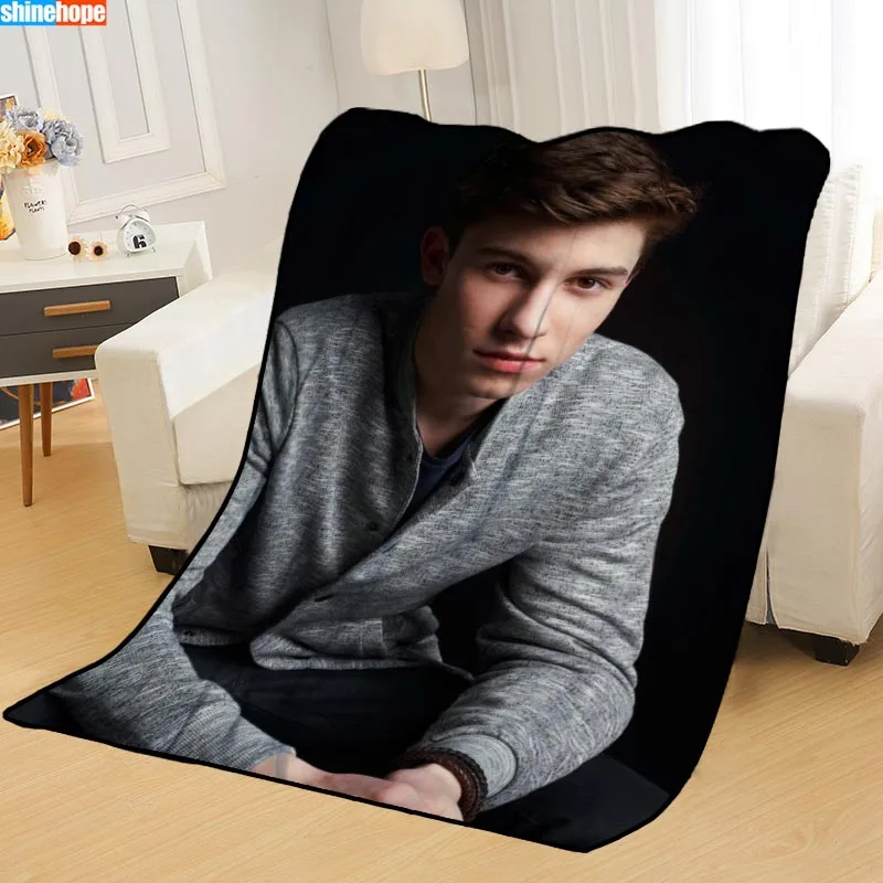 Одеяла на заказ, Shawn Mendes, одеяло s для кровати, мягкое TR, DIY, ваше изображение, Прямая поставка, одеяло для путешествий - Цвет: Blanket 4