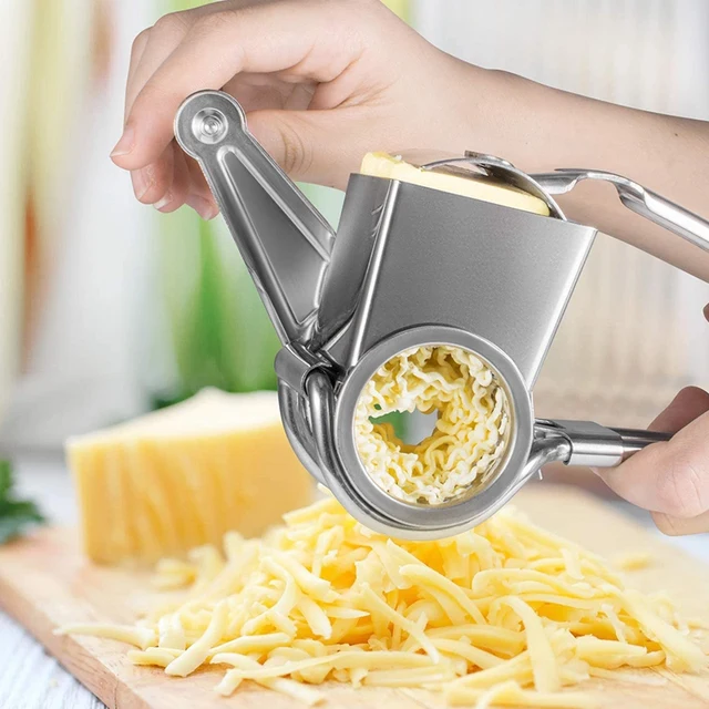 Rotary Cheese Grater-Stainless Steel Cheese Grater Shredder Cutter Grinder  For Cheese Vegetable Nuts Chocolate And More - AliExpress