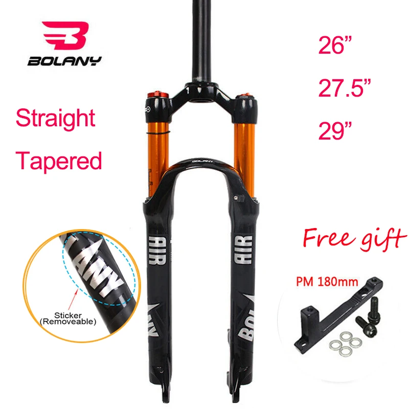 27.5 air fork straight steerer