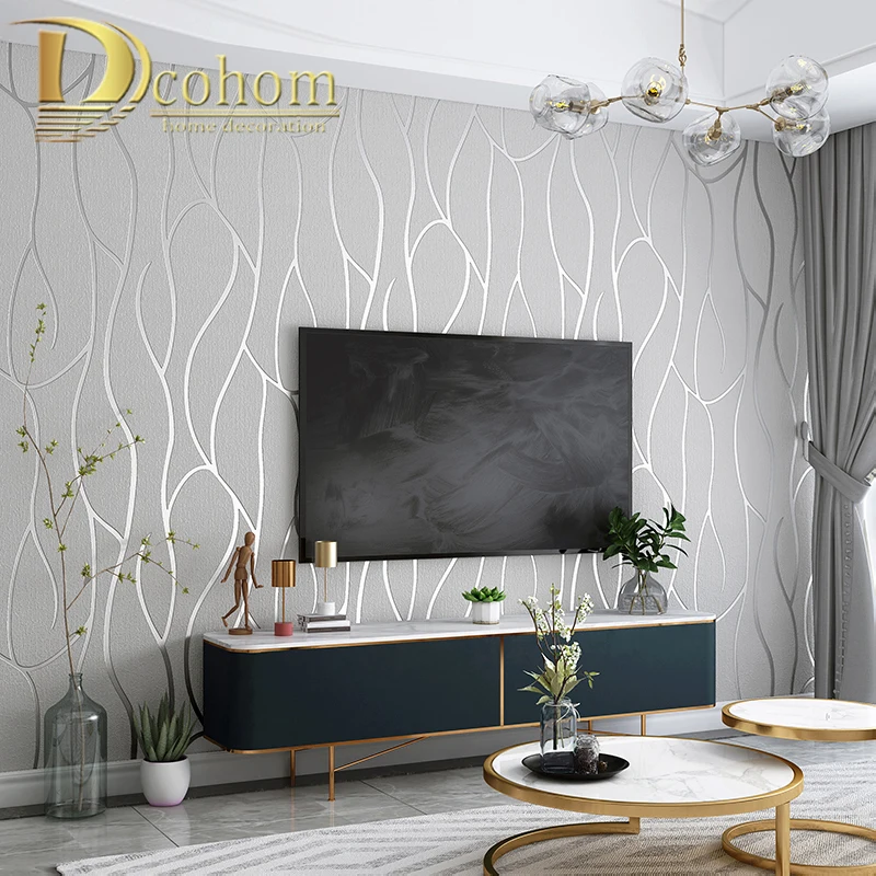 3D Striped Wallpaper For Walls Roll Living Room TV Background Wall  Decoration Paper Wall Papers Home Decor Modern Papier Peint - AliExpress