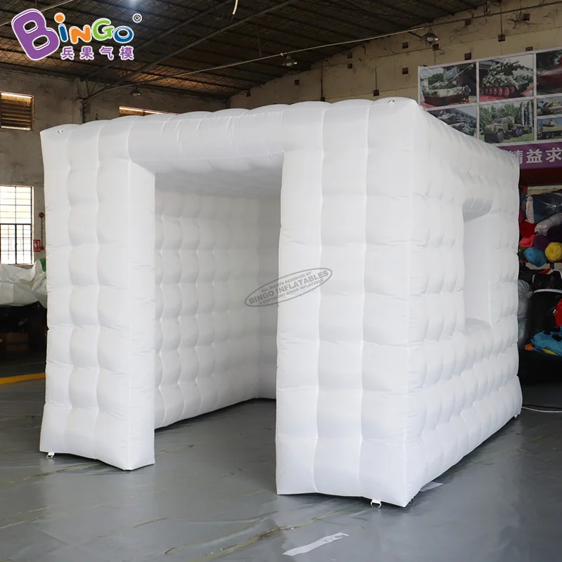 Free Shipping 3.4x3x2.5 Meters Inflatable Cube Event Tent With LED Lights For Sale - BG-T0321 6