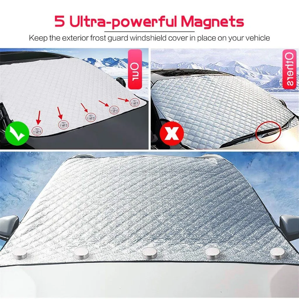 . Универсальный чехол на лобовое стекло автомобиля солнцезащитный козырек от