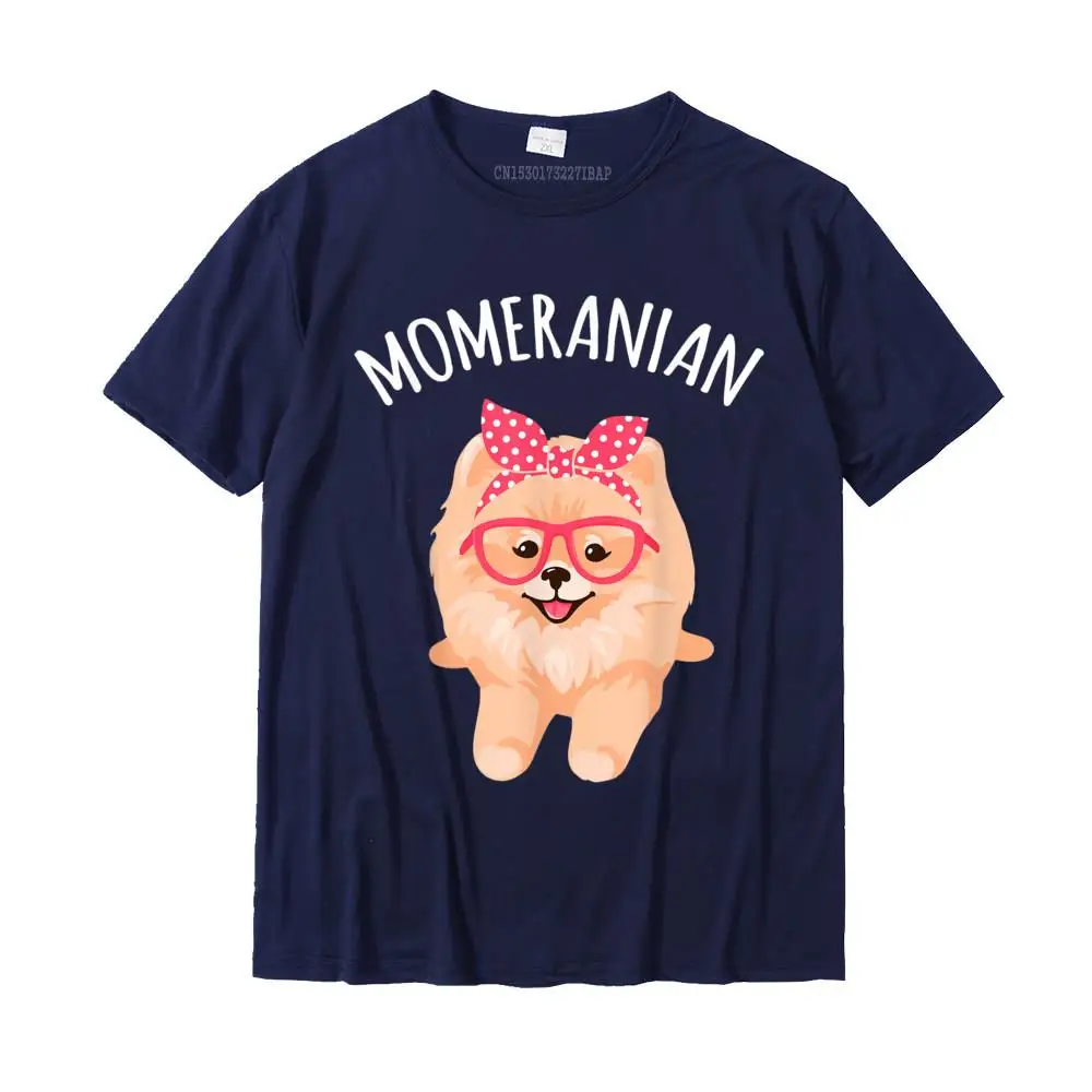 Group Design T-Shirt for Men 100% Cotton Thanksgiving Day Tops Tees Customized Tops & Tees Short Sleeve New Coming Round Collar Funny Pom Pomeranian Mom Gift For Women T-Shirt__MZ16669 navy