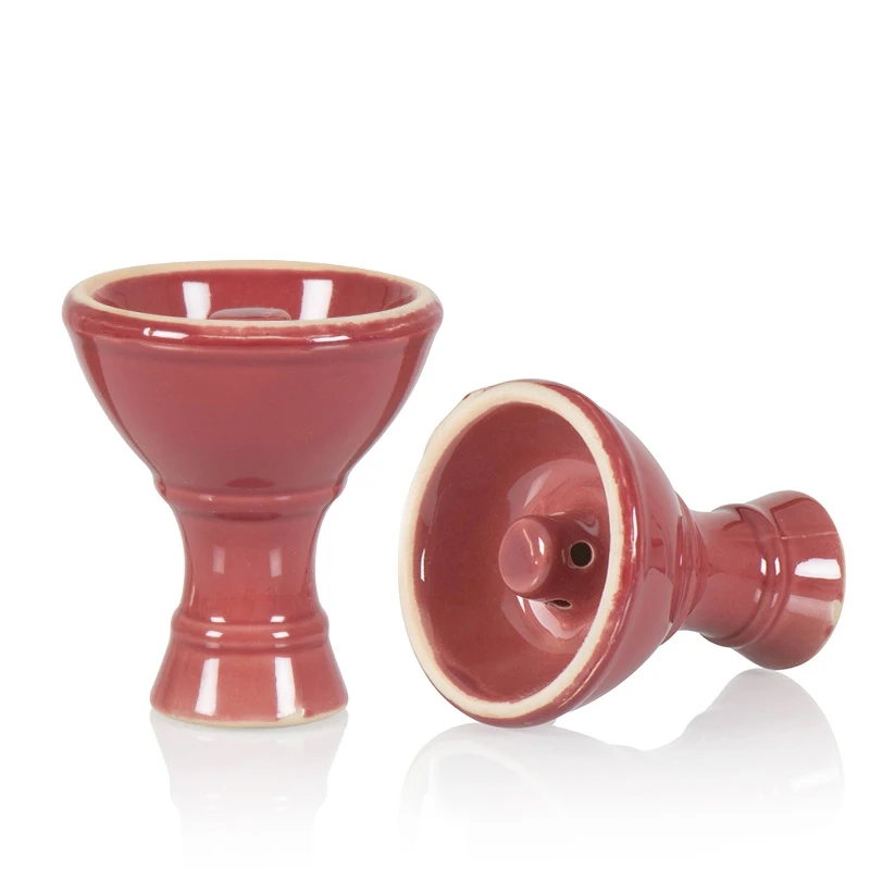 Ceramic Vortex Shisha Hookah Bowl Diameter 7cm Height 8cm 2 Colors with Holes in the Top Tower Advanced Version of the Phunnel