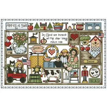 

Warm home patterns Counted Cross Stitch 11CT 14CT 18CT DIY Chinese Cross Stitch Kits Embroidery Needlework Sets home decor