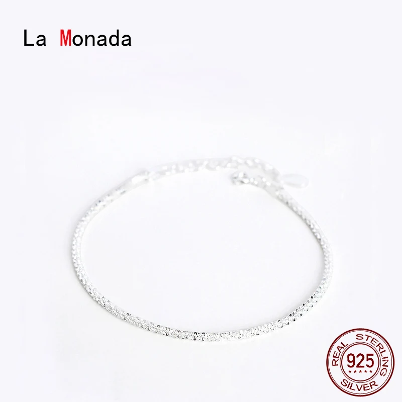 

Женский минималистичный браслет La Monada, ювелирное изделие из стерлингового серебра 925 пробы, ювелирное изделие из стерлингового серебра 925 пробы