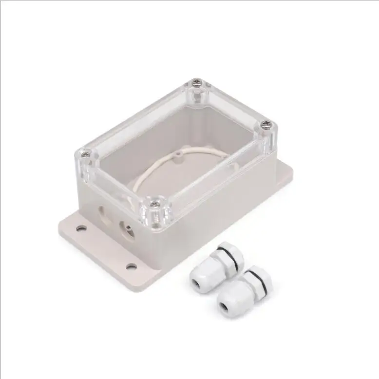 

IP66 Waterproof Case Transparent Upper Cover Opening PG7 + Connection Port Pair