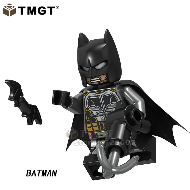 Tmgt Единичная супер герой белый фонарь BVS Бэтмен Тони Черная пантера Каратель строительные блоки игрушки для детей, подарки WM1687 - Цвет: Синий