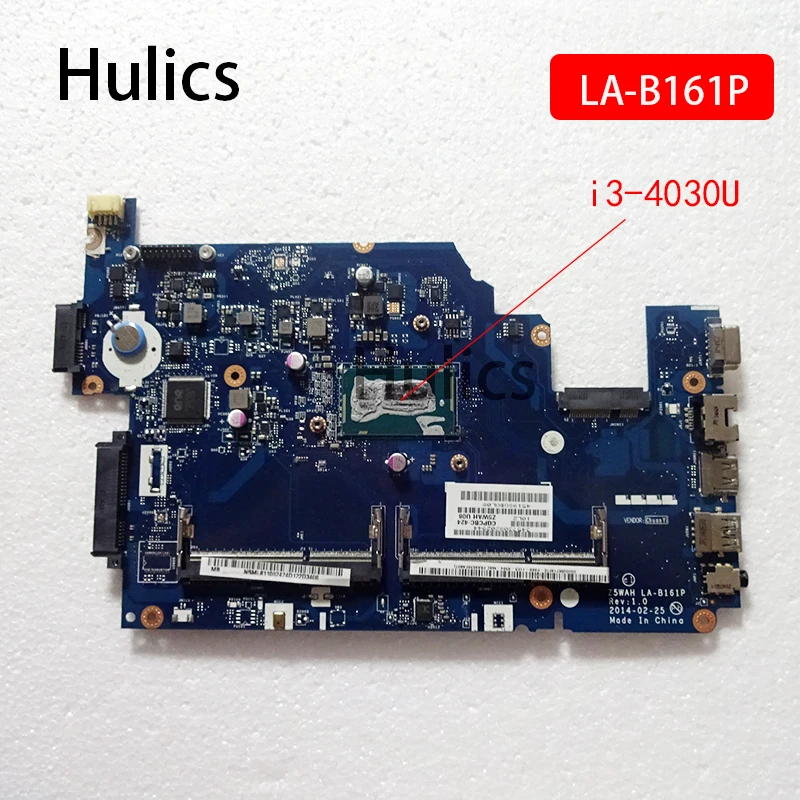 Hulics NBML811002 Z5WAH LA-B161P для acer Aspire E5-571P E5-571 Материнская плата ноутбука SR1EN i3-4030U