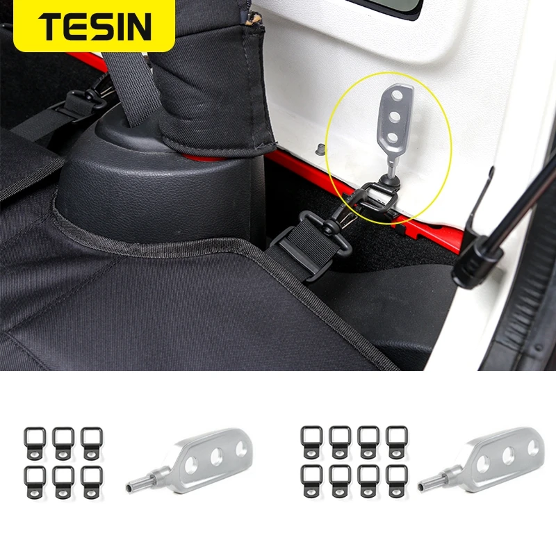 

TESIN Car Top Roof Screw Buckle Nuts Modify Roof Ceilings Tool Screws Disassemble Kit for Jeep Wrangler JK 2007-2018 Accessories