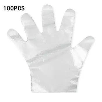 

100PCS Disposable PE Gloves Transparent Thin Protective Gloves for Home Kitchen Cleaning Clinical Nursing Supplies