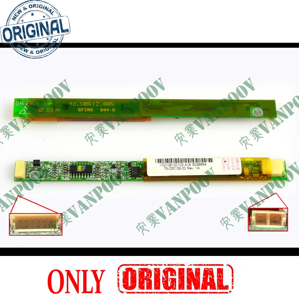

Новый ЖК-инвертор для Averatec 3700 3150 3200 - 48.V0612.005 PWB-IV10123T/A4 76-030106-00 V02106100103, 2 шт./партия